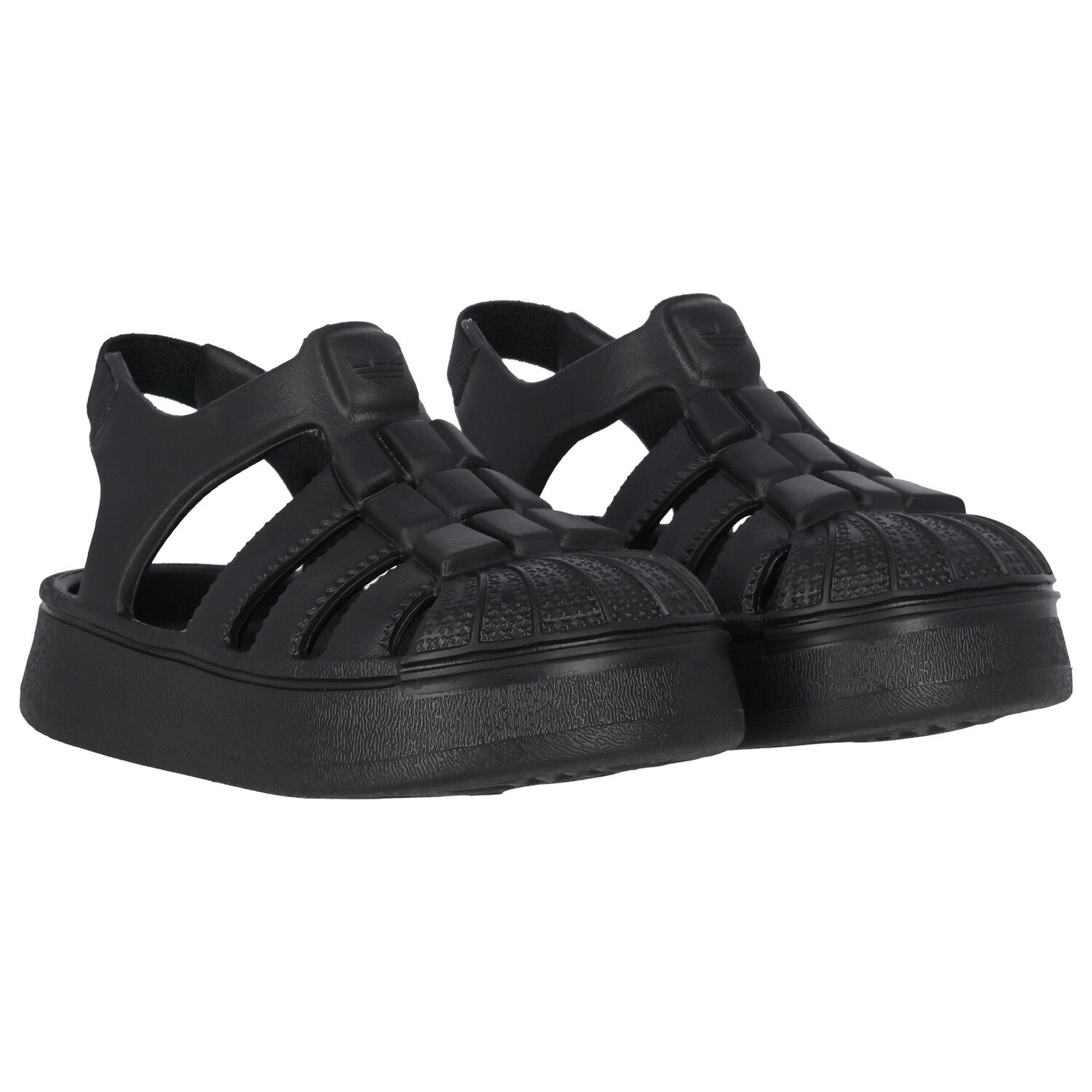 Black Logo Superstar Sandals, 1, hi-res image number null