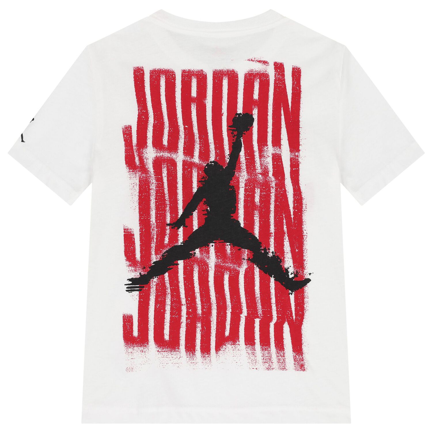 Boys White & Red Jordan Logo T-Shirt, 1, hi-res