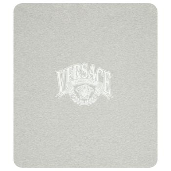 Baby Boys Grey & White Medusa Logo Blanket