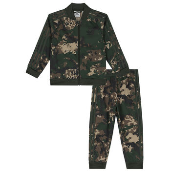 Green & Black Logo Tracksuit