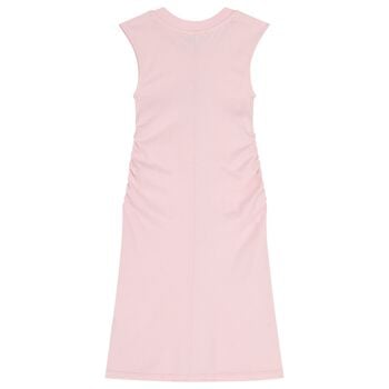 Girls Pink Logo Dress