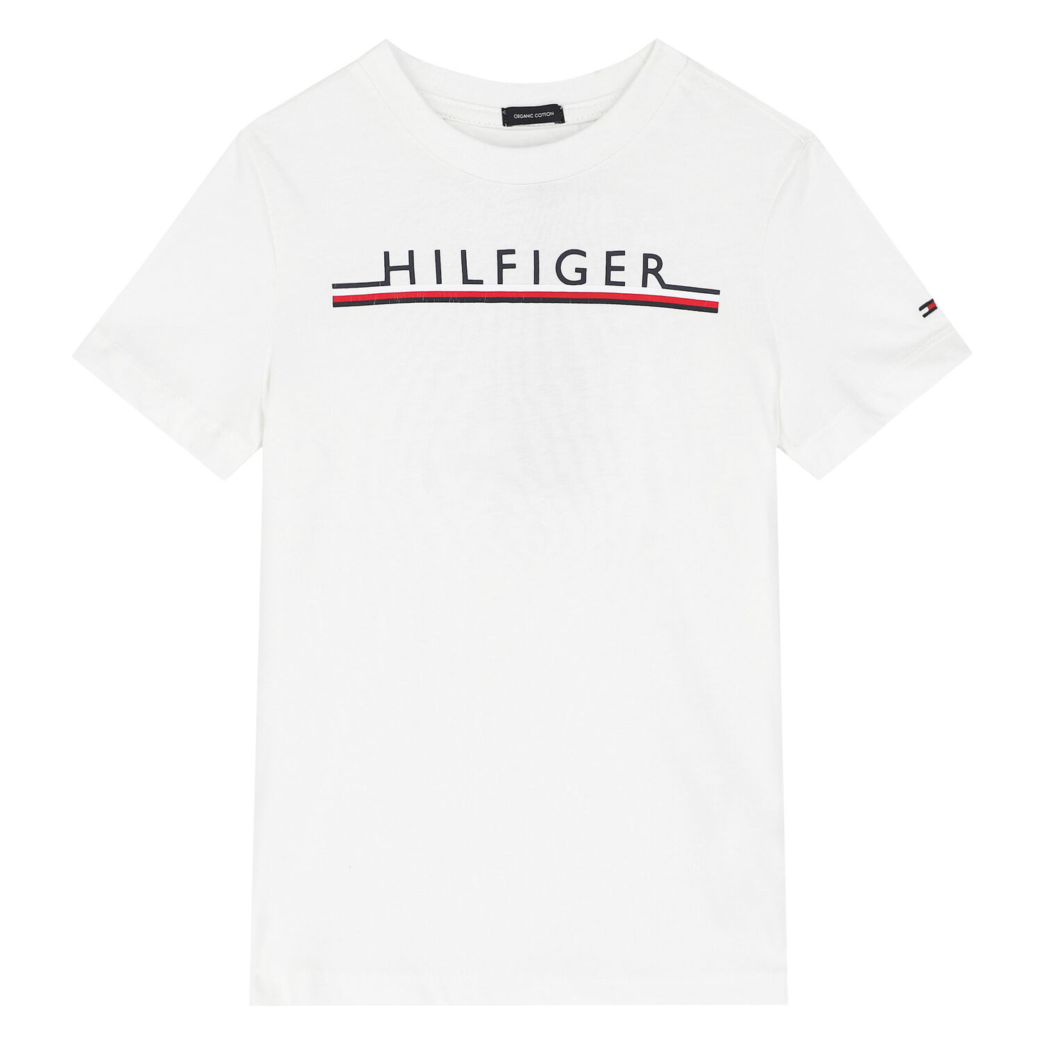 تيشيرت بالشعار باللون الأبيض للأولاد, 1, hi-res