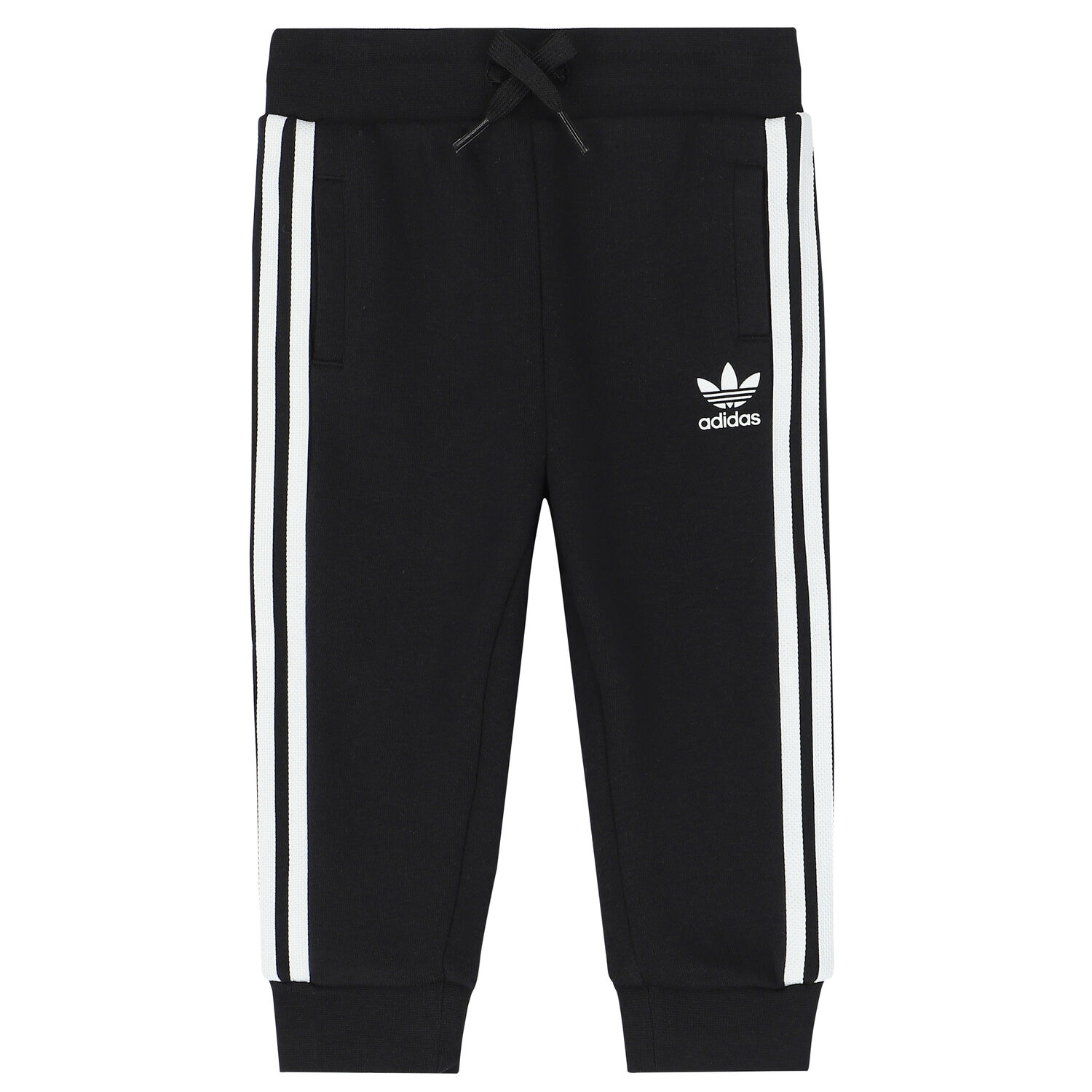 بدلة رياضية بالشعار باللون الأسود للأولاد, 1, hi-res