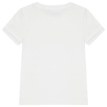 Girls White Logo T-Shirt