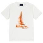Boys White Logo T-Shirt, 1, hi-res