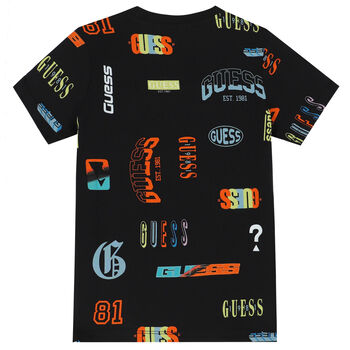 Boys Black Logo T-Shirt