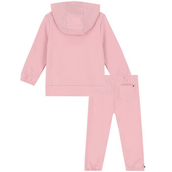 Baby Girls Pink Logo Tracksuit