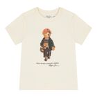 Baby Boys Ivory Polo Bear T-Shirt, 1, hi-res