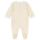 طقم هدايا أفرول بالشعار باللون الأبيض والذهبي, 1, hi-res