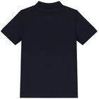 Boys Navy Blue Logo Polo Shirt, 1, hi-res