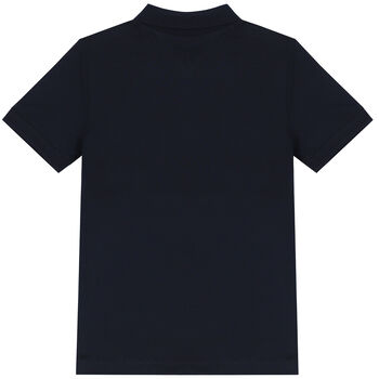 Boys Navy Blue Logo Polo Shirt