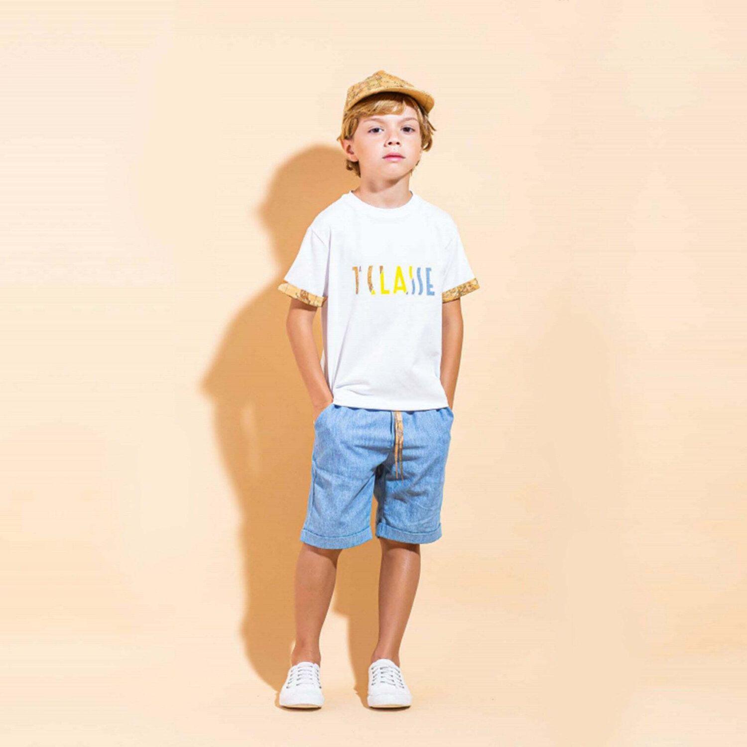 Boys Blue Denim Shorts, 1, hi-res image number null