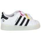 White & Black Superstar Led Lights Trainers, 1, hi-res