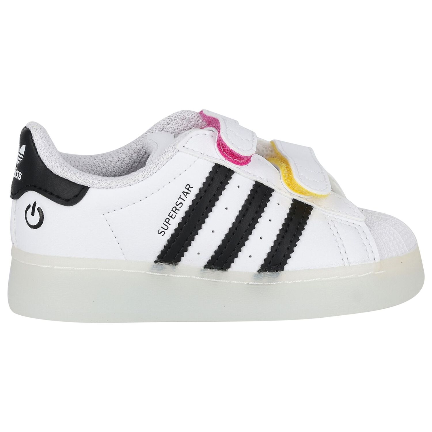 White & Black Superstar Led Lights Trainers, 1, hi-res image number null