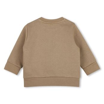Younger Boys Beige Logo Sweatshirt