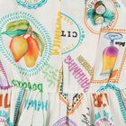 فستان بطبعة الفواكه باللون العاجي للبنات, 2, hi-res