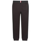 Boys Black Logo Joggers, 1, hi-res