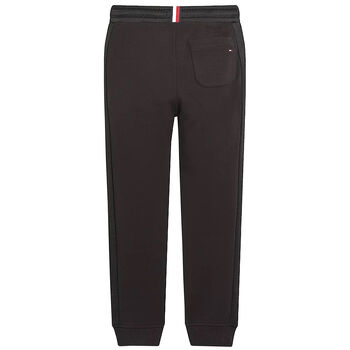 Boys Black Logo Joggers