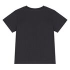 تيشيرت أولاد بطبعة ديناضور باللون الرمادى  , 2, hi-res