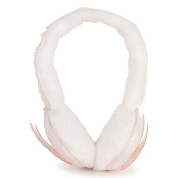 Girls White Faux Fur Ear Muffs