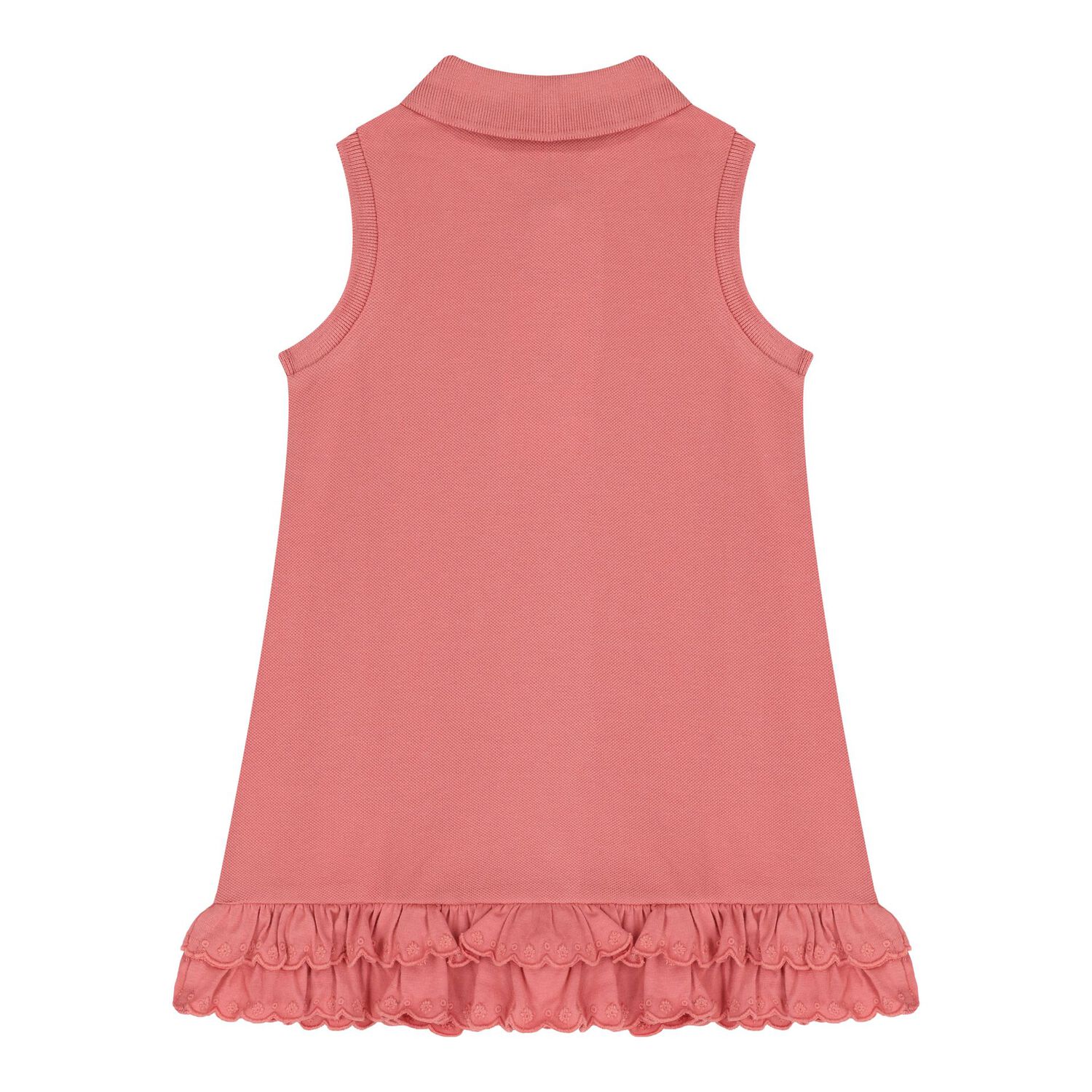 Baby Girls Pink Logo Ruffled Dress Set, 1, hi-res