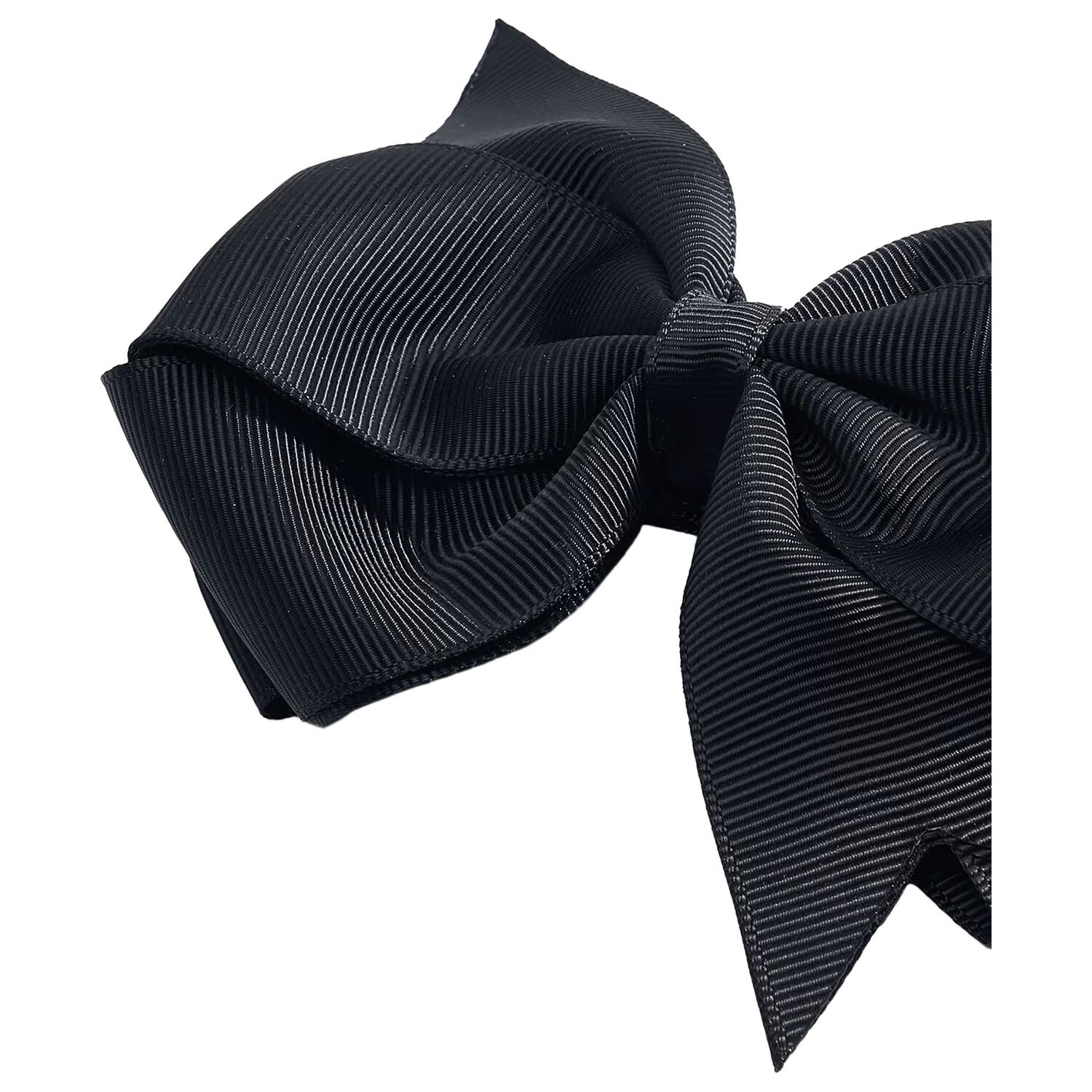 Girls Black Bow Hairclip, 1, hi-res