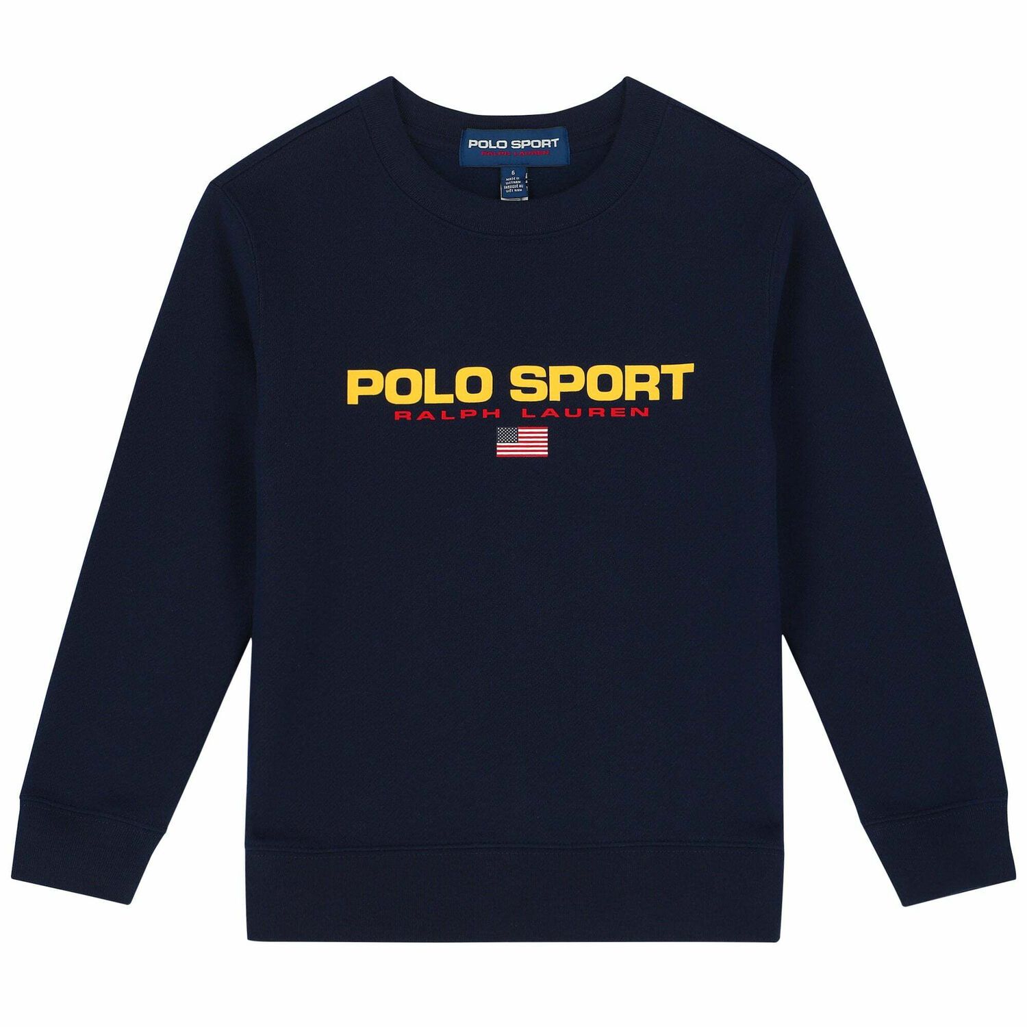 Boys Navy Logo Sweatshirt, 1, hi-res