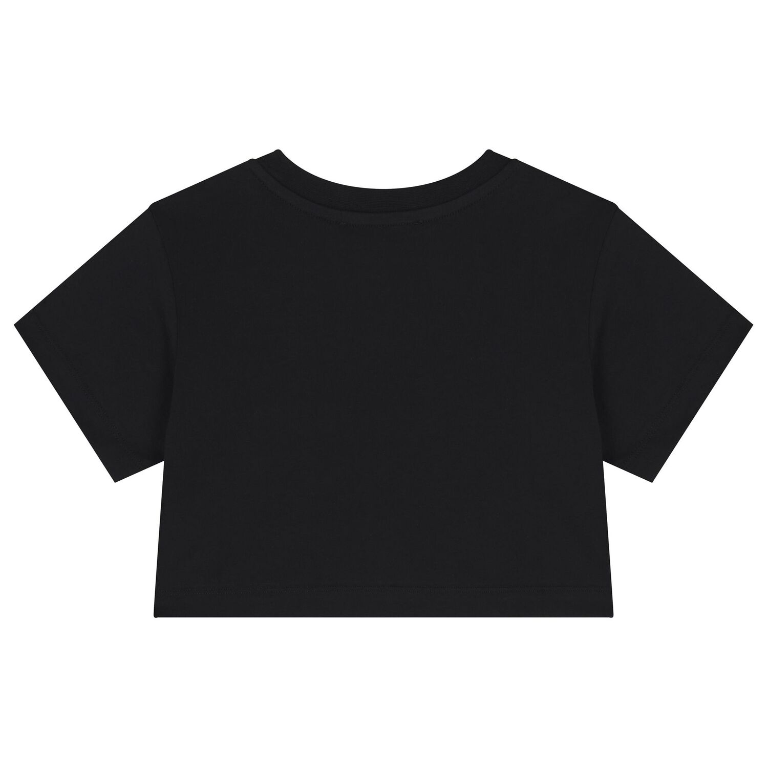 Girls Black Logo T-Shirt, 1, hi-res