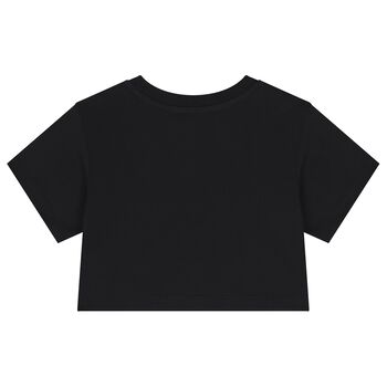Girls Black Logo T-Shirt