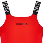 مايوه برتقالي للفتيات بشعار, 1, hi-res