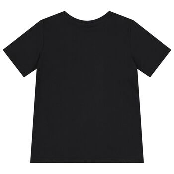 Girls Black Logo T-Shirt
