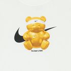 Girls White Teddy Bear Logo T-Shirt, 1, hi-res
