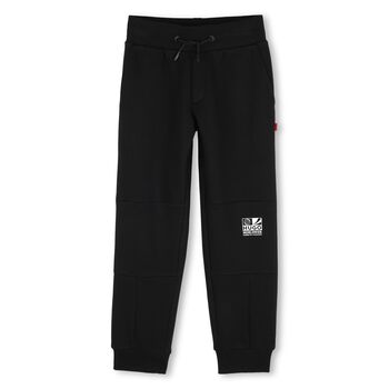 Boys Black Logo Joggers