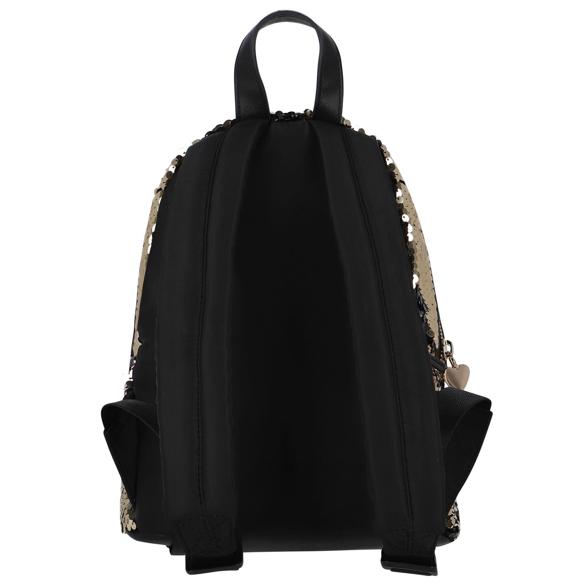 Guess Younger Girls Gold Black Logo Sequin Backpack Junior Couture UAE