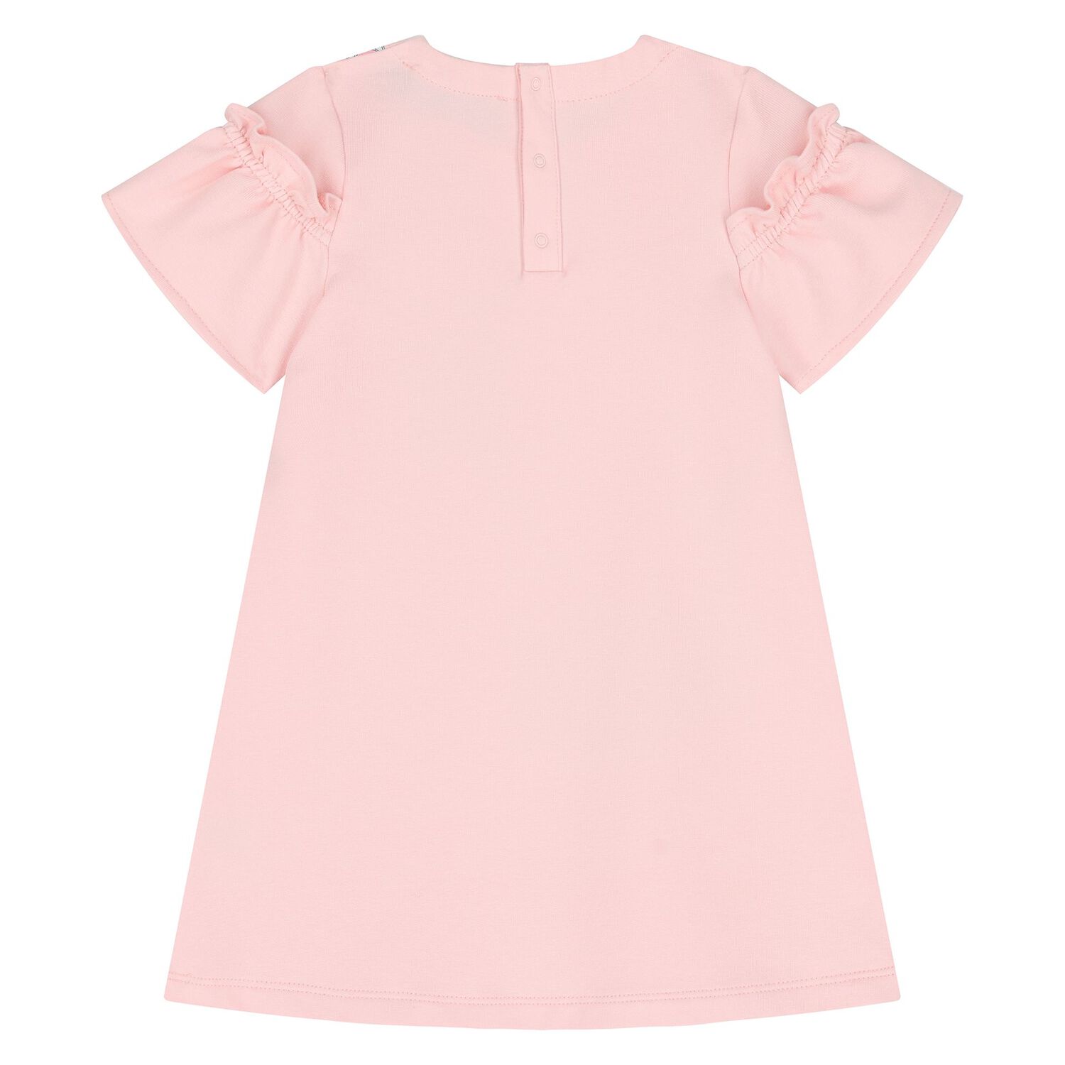 فستان باللون وردي مطبوع عليه حقيبة , 3, hi-res