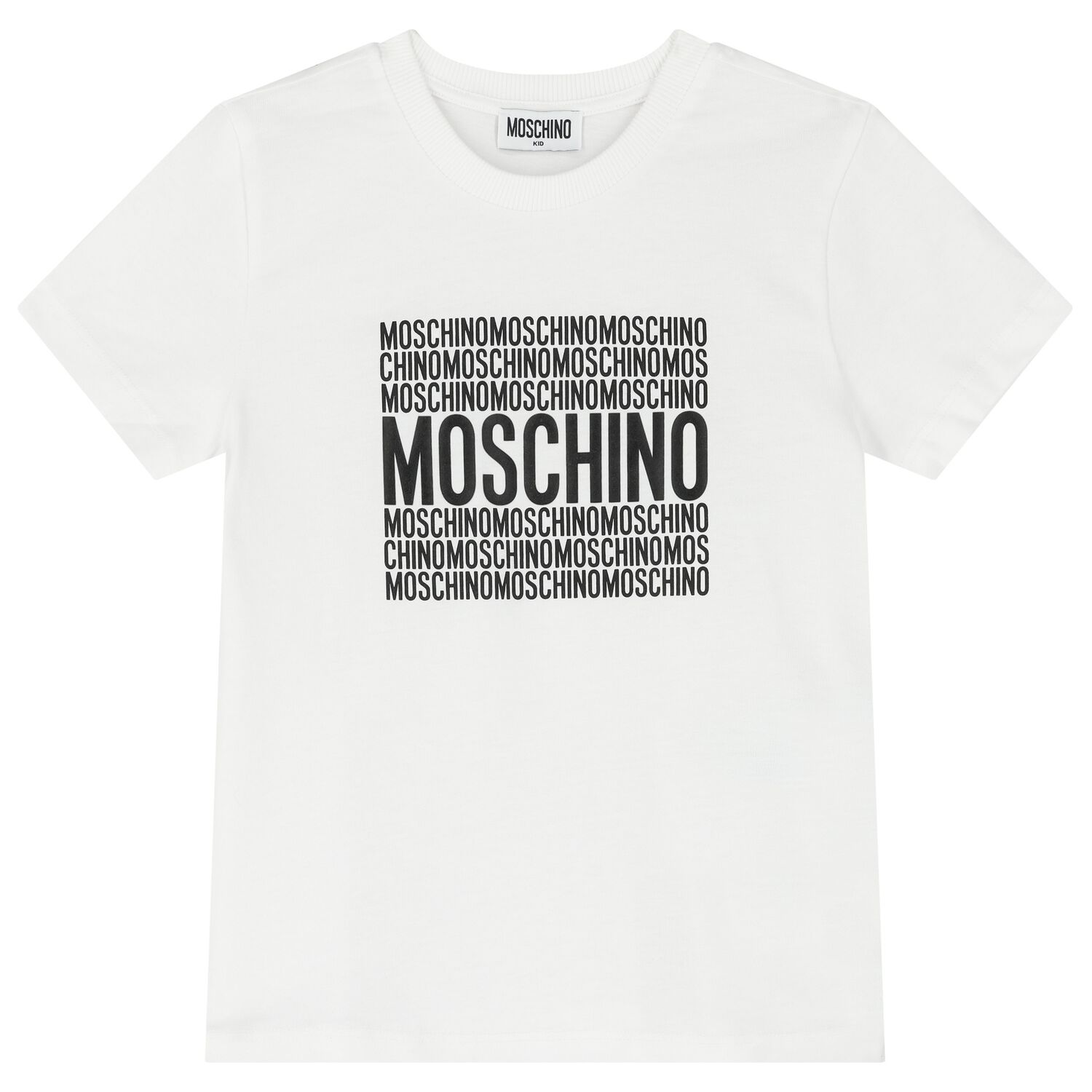 تيشيرت  بالشعار باللون الابيض للأولاد و البنات, 1, hi-res image number null