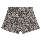 Girls Navy & Gold Jacquard Shorts, 1, hi-res