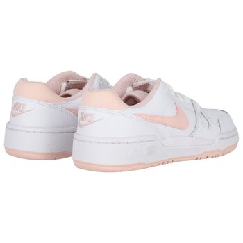 Girls White & Pink Full Force Low Trainers