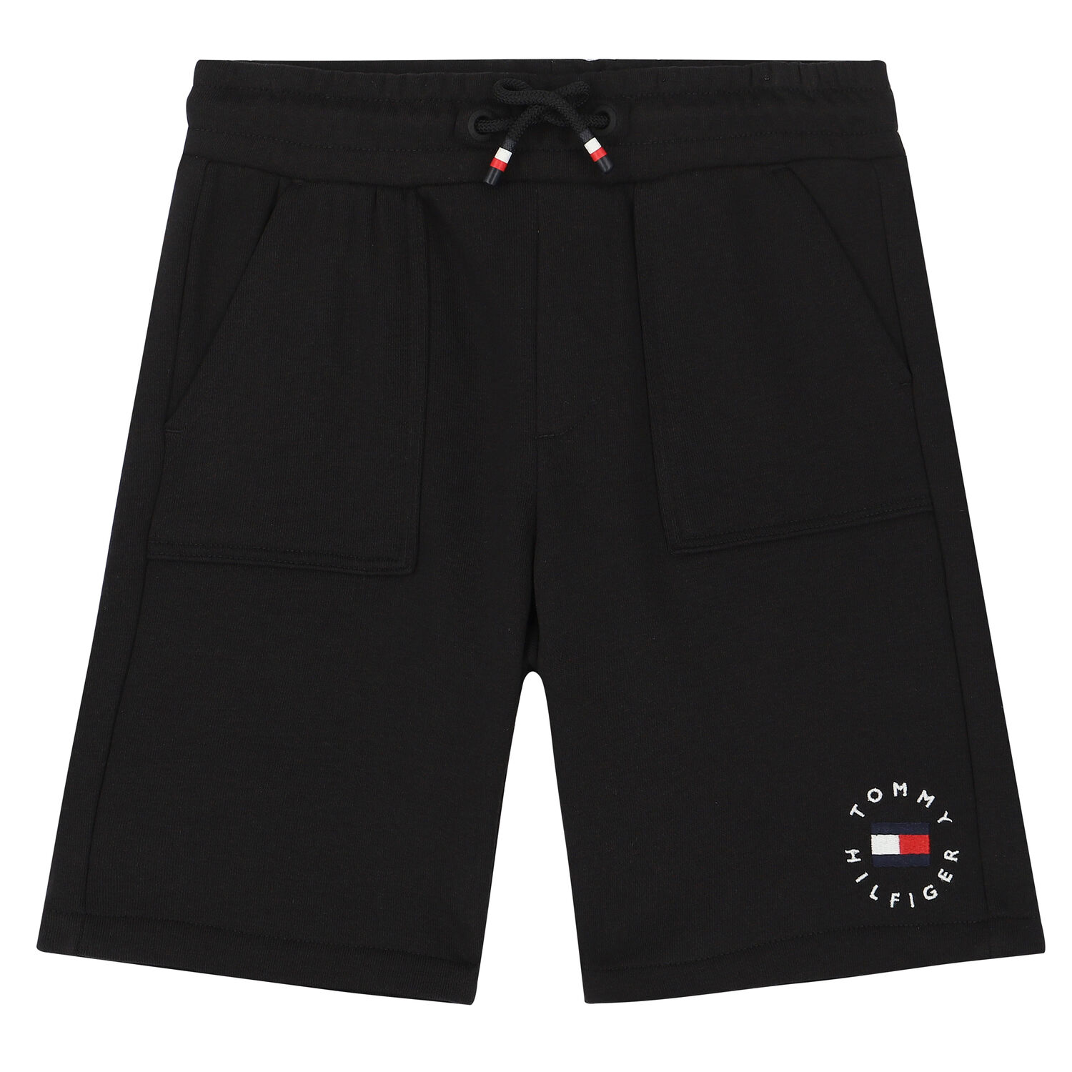 Boys Black Logo Shorts, 1, hi-res image number null