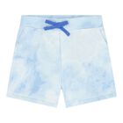Baby Boys Orange & Blue Polo Bear Shorts Set, 1, hi-res