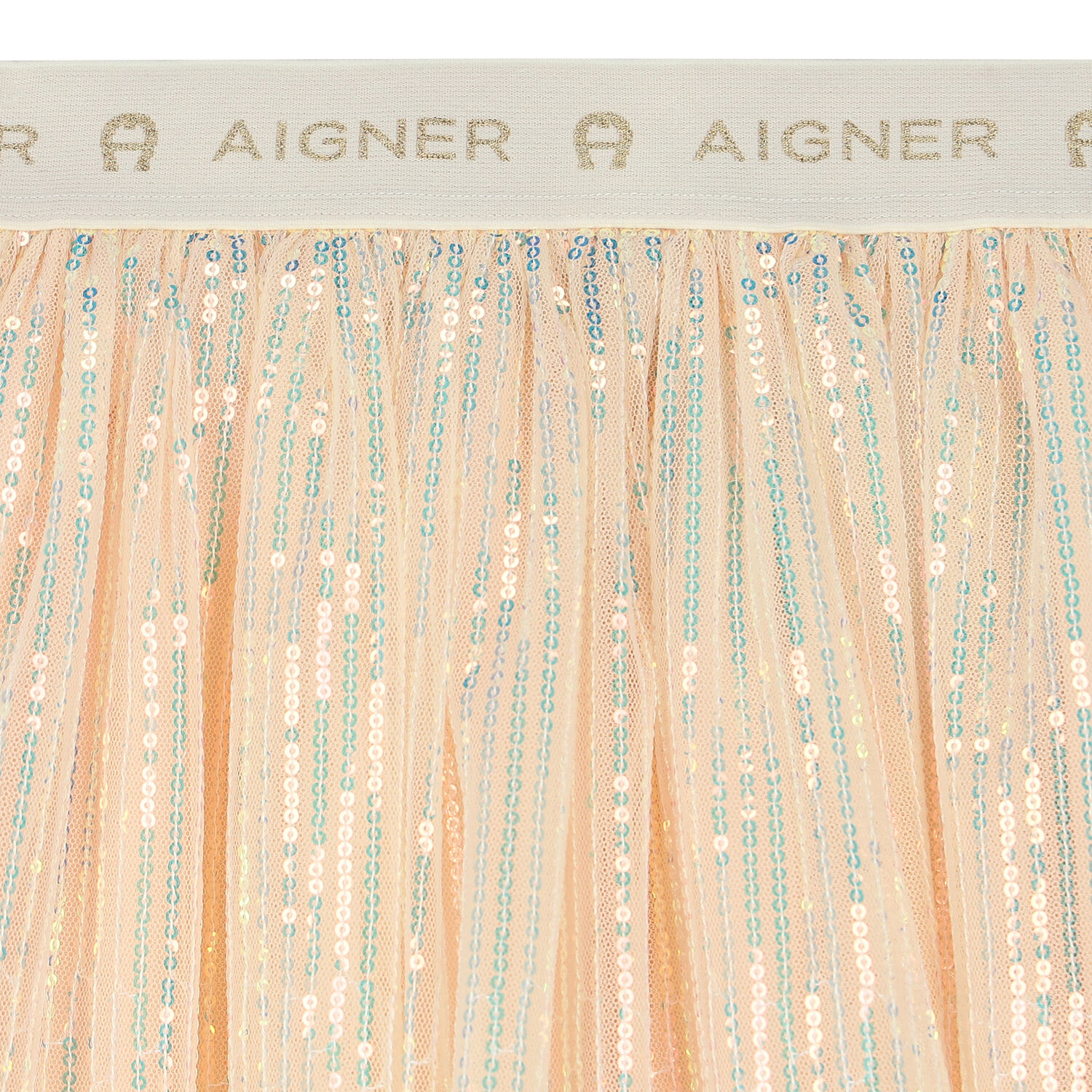 Girls Pink Embellished Sequin Tulle Skirt, 1, hi-res image number null