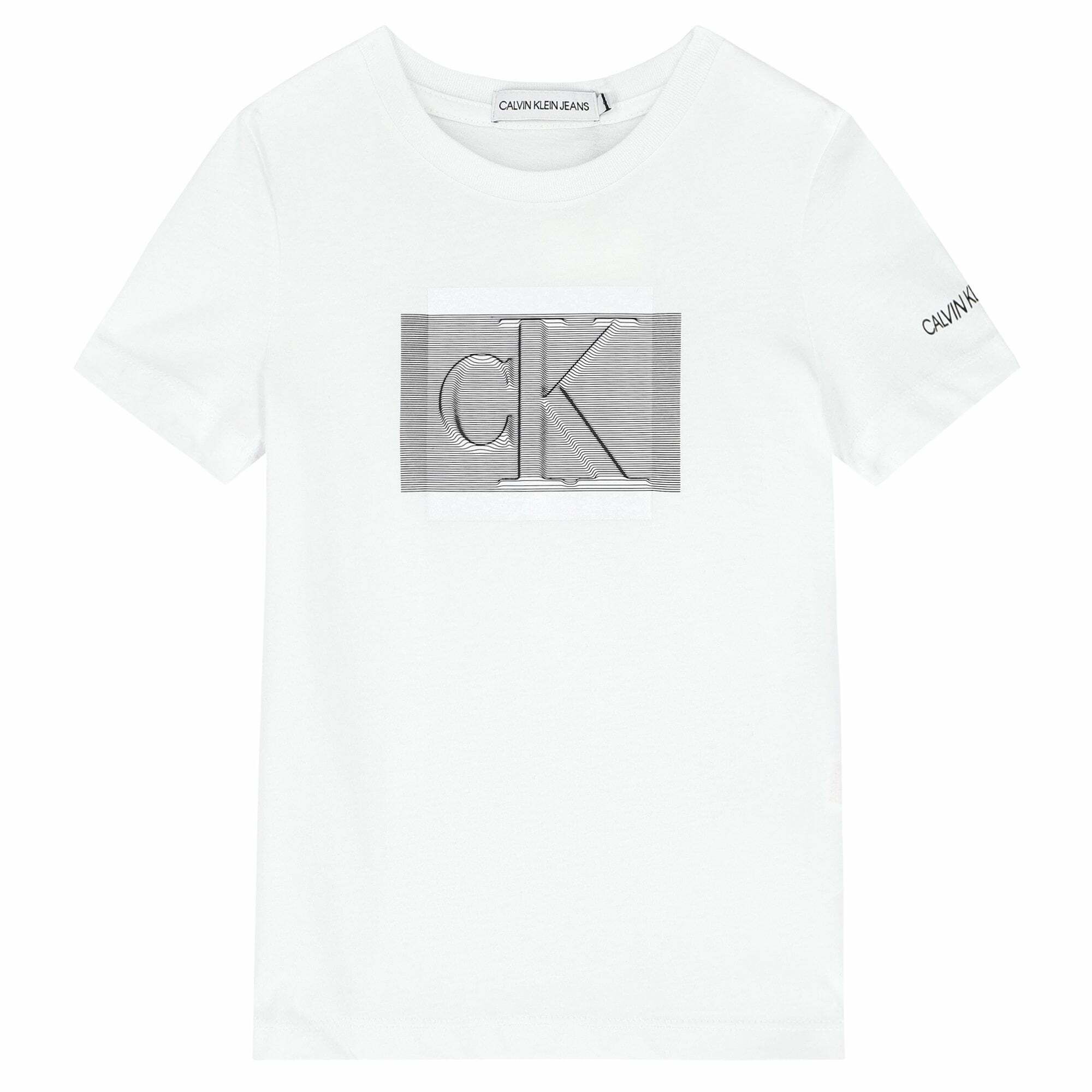 Calvin klein white t sales