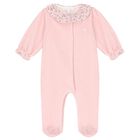Baby Girls Pink Babygrow, 1, hi-res