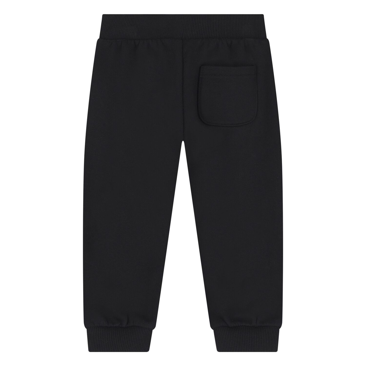 Younger Black Teddy Bear Logo Joggers, 1, hi-res