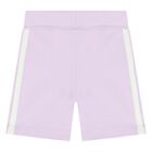 Younger Girls Ivory & Purple Disney Shorts Set, 1, hi-res