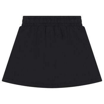 Girls Black Logo Skirt