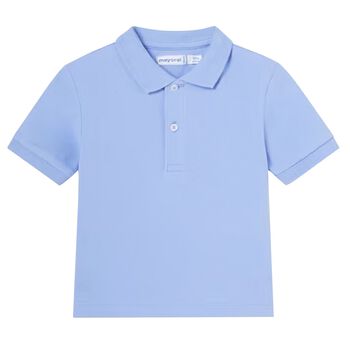 Younger Boys Blue Polo Shirt