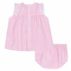 Baby Girls Pink Tops & Shorts Set, 1, hi-res