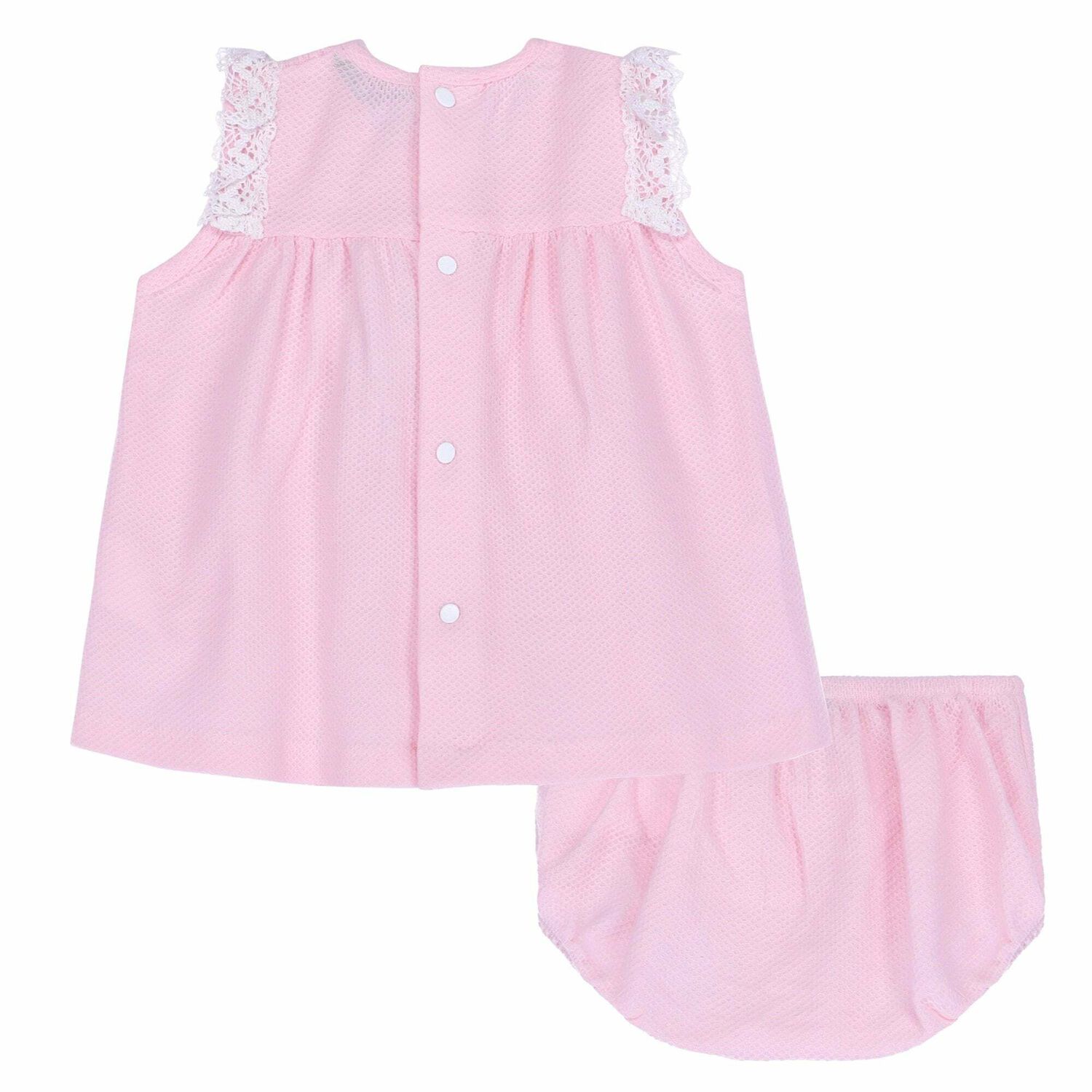 Baby Girls Pink Tops & Shorts Set, 1, hi-res