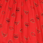 تنورة بالشعار باللون الأحمر للبنات, 1, hi-res